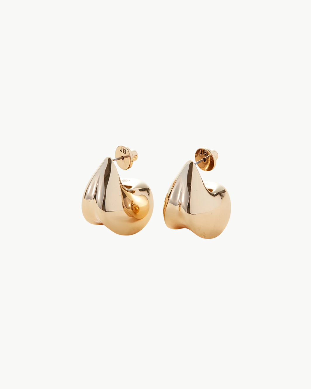 PAIGE PUFF EARRINGS IN HIGH POLISH GOLD - Romi Boutique