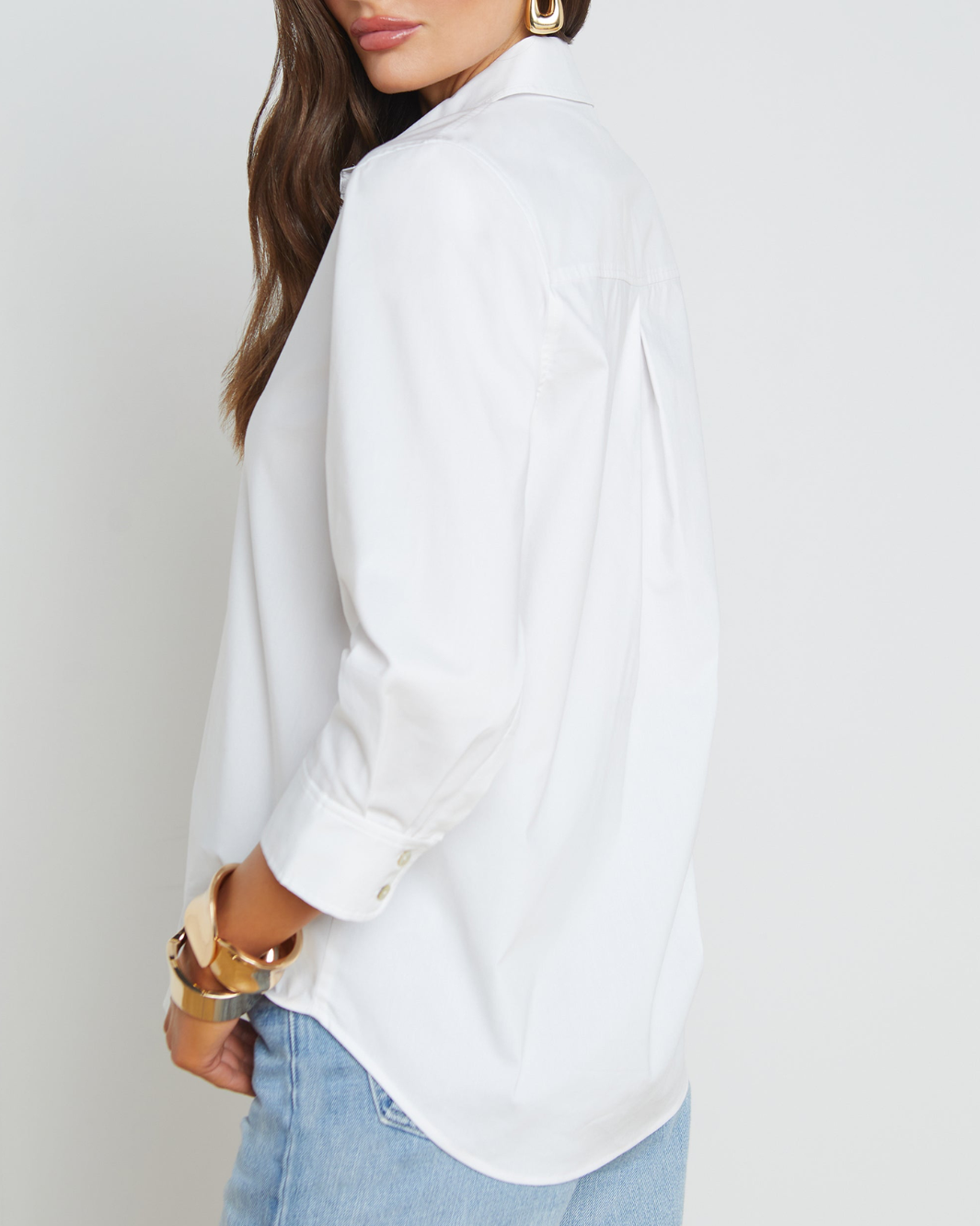 DANIELLA 3/4 SLEEVE BLOUSE IN WHITE - Romi Boutique