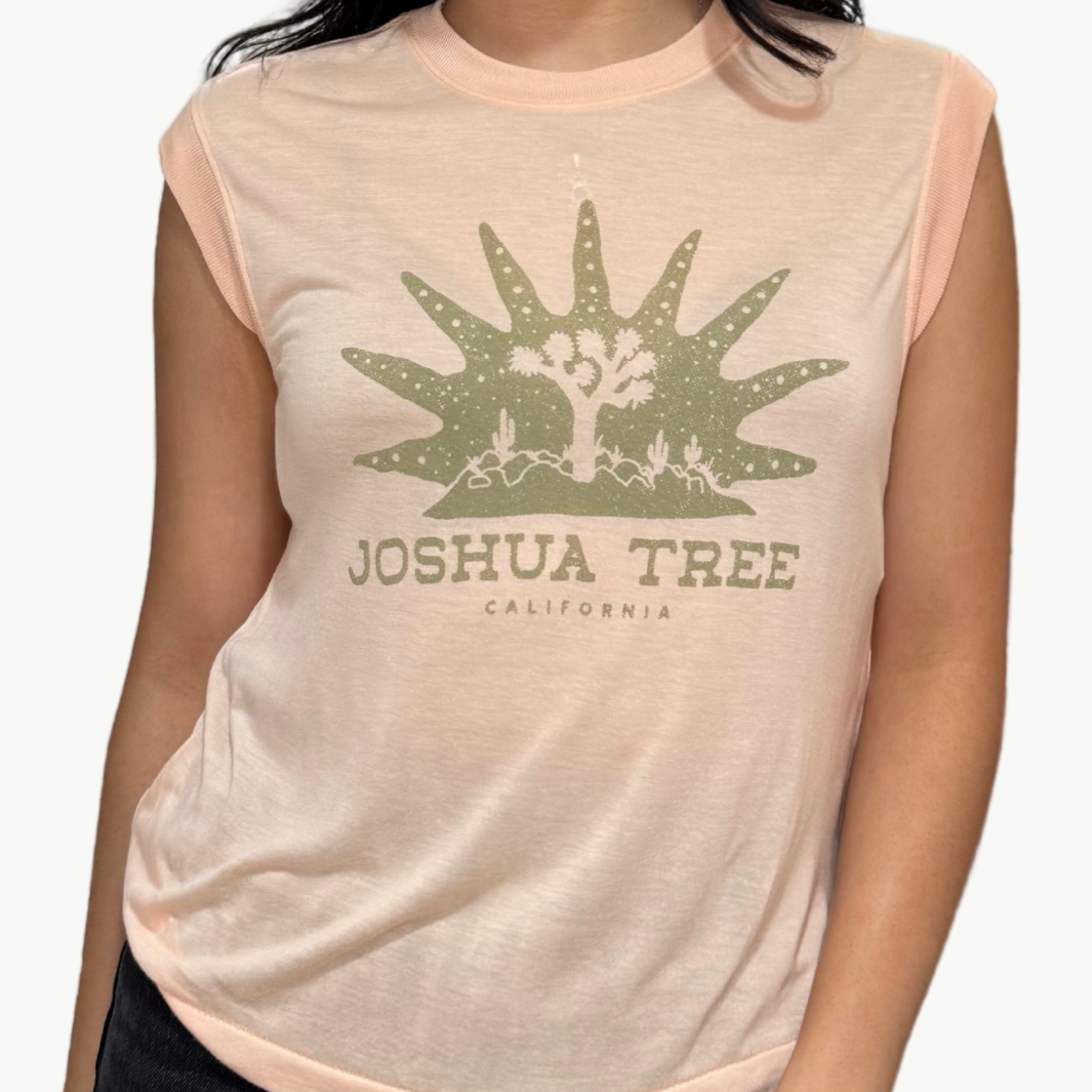 Junk Food JOSHUA TREE SLEEVELESS TEE at Romi Boutique
