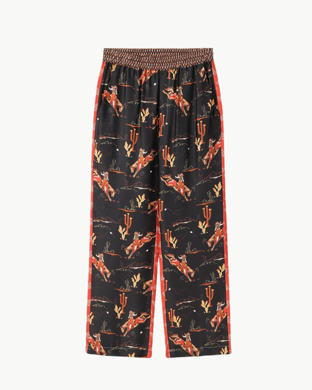Me369 BAILEY STRAIGHT LEG PRINTED PANT at Romi Boutique