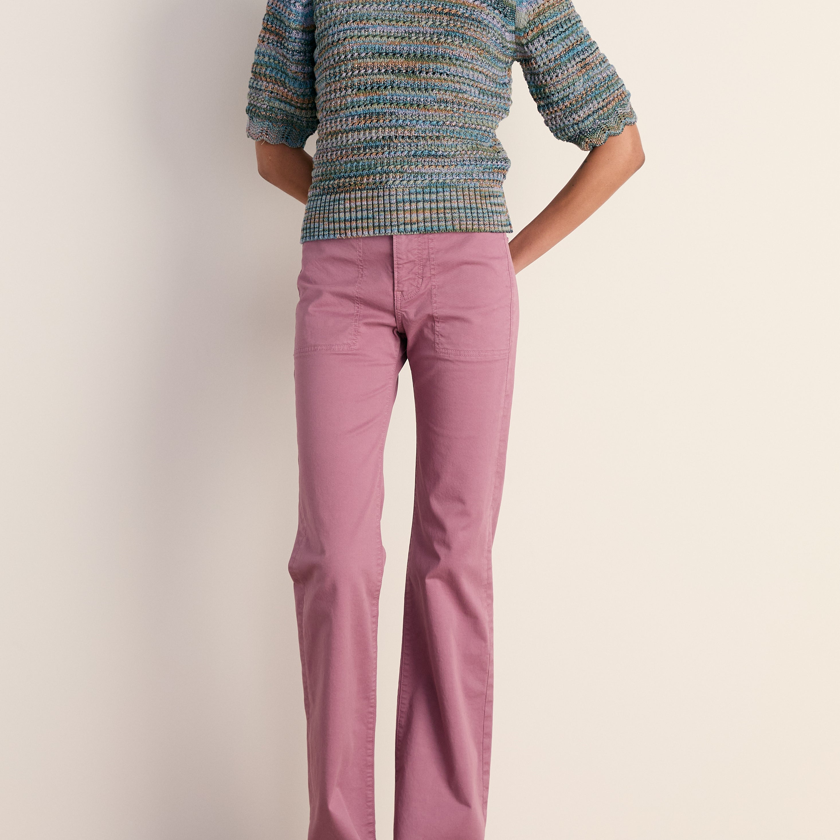 Veronica Beard Crosbie High Rise Wide Leg at Romi Boutique