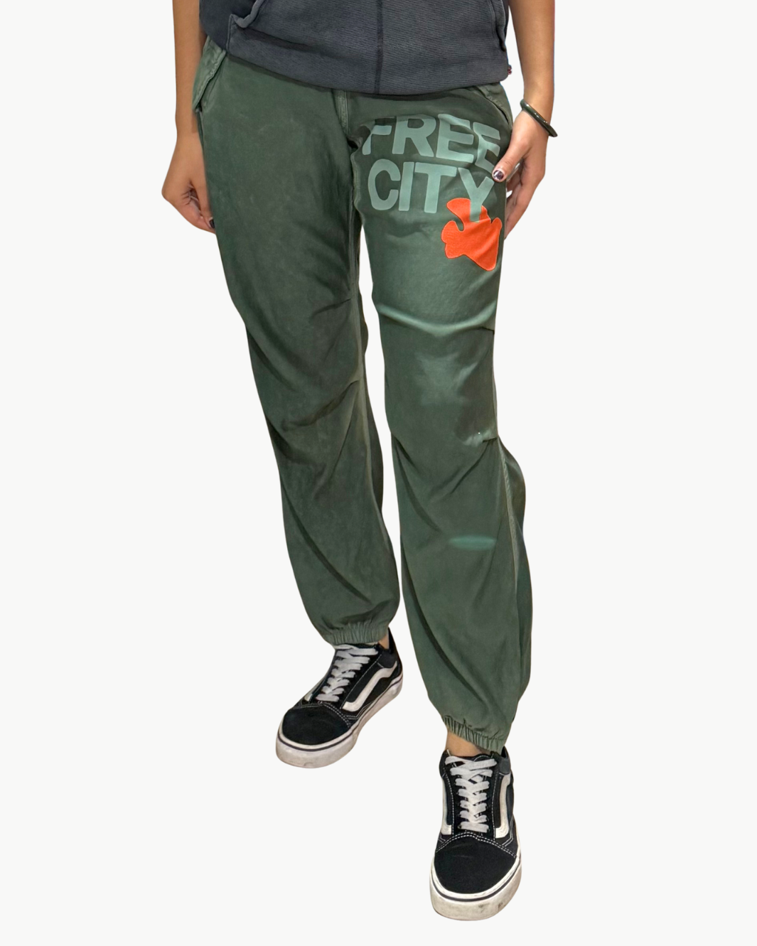 FREECITY FLAP/SNAP FREECITYLARGE MATTE/SATIN AIRJUMP PANT at Romi Boutique