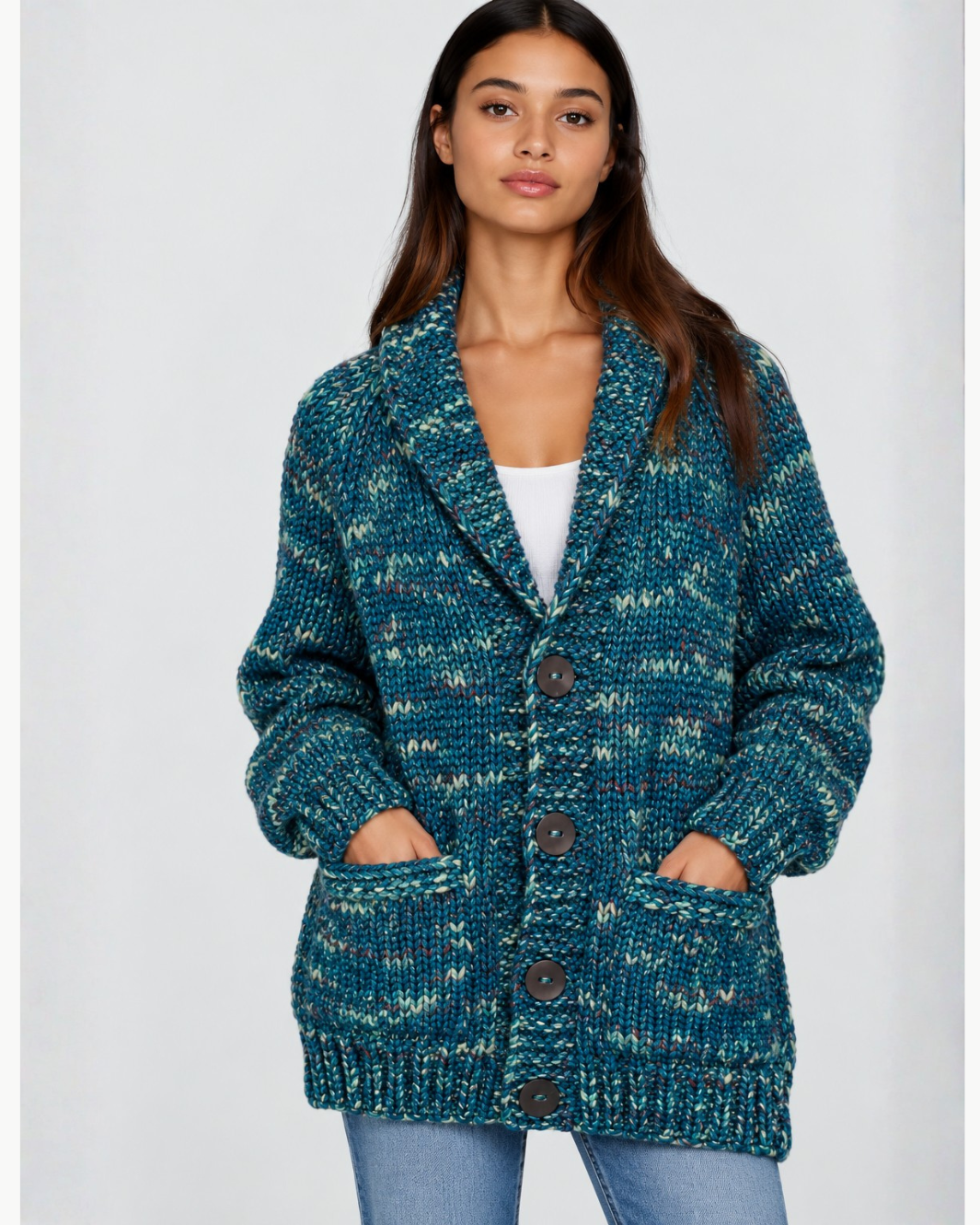 Long Slub Cardigan