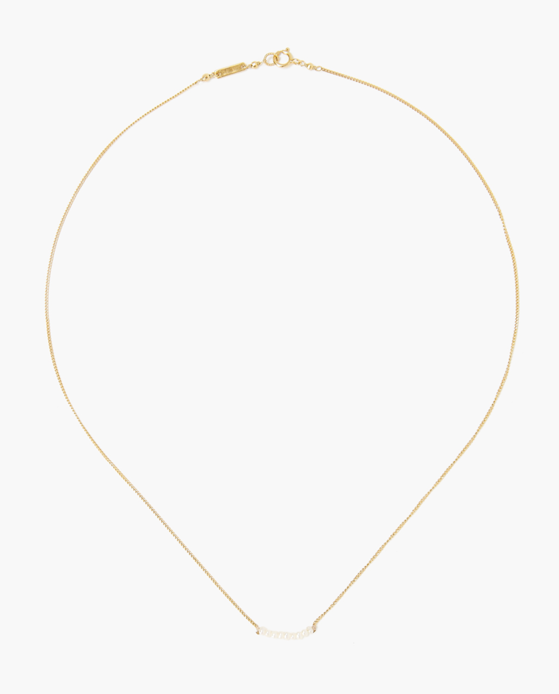 DAINTY NECKLACE IN WHITE PEARL