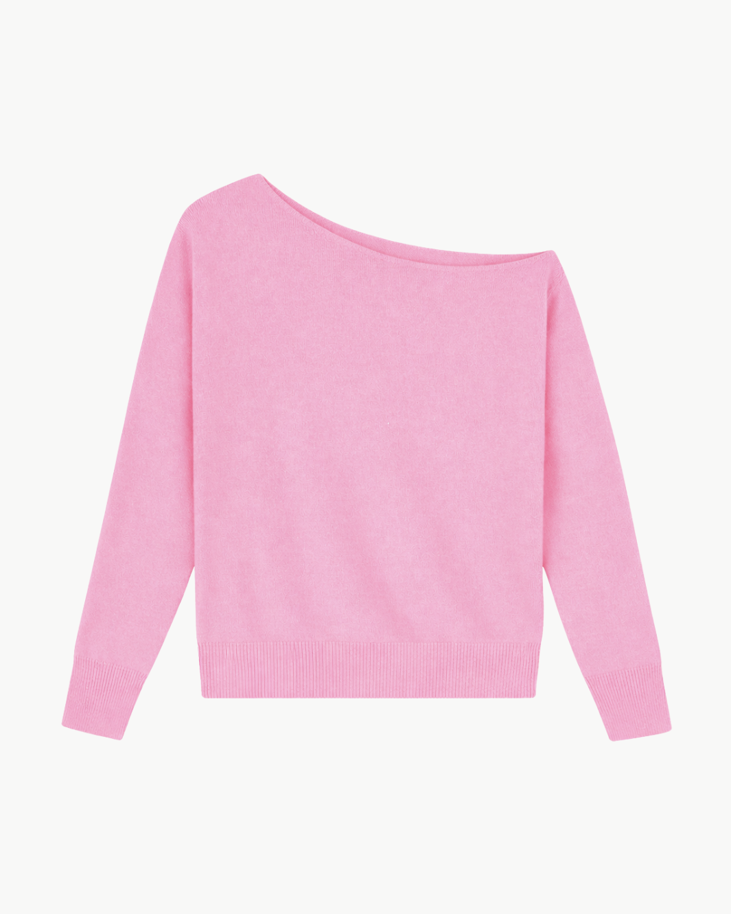 COTTON CASHMERE OFF THE SHOULDER TOP