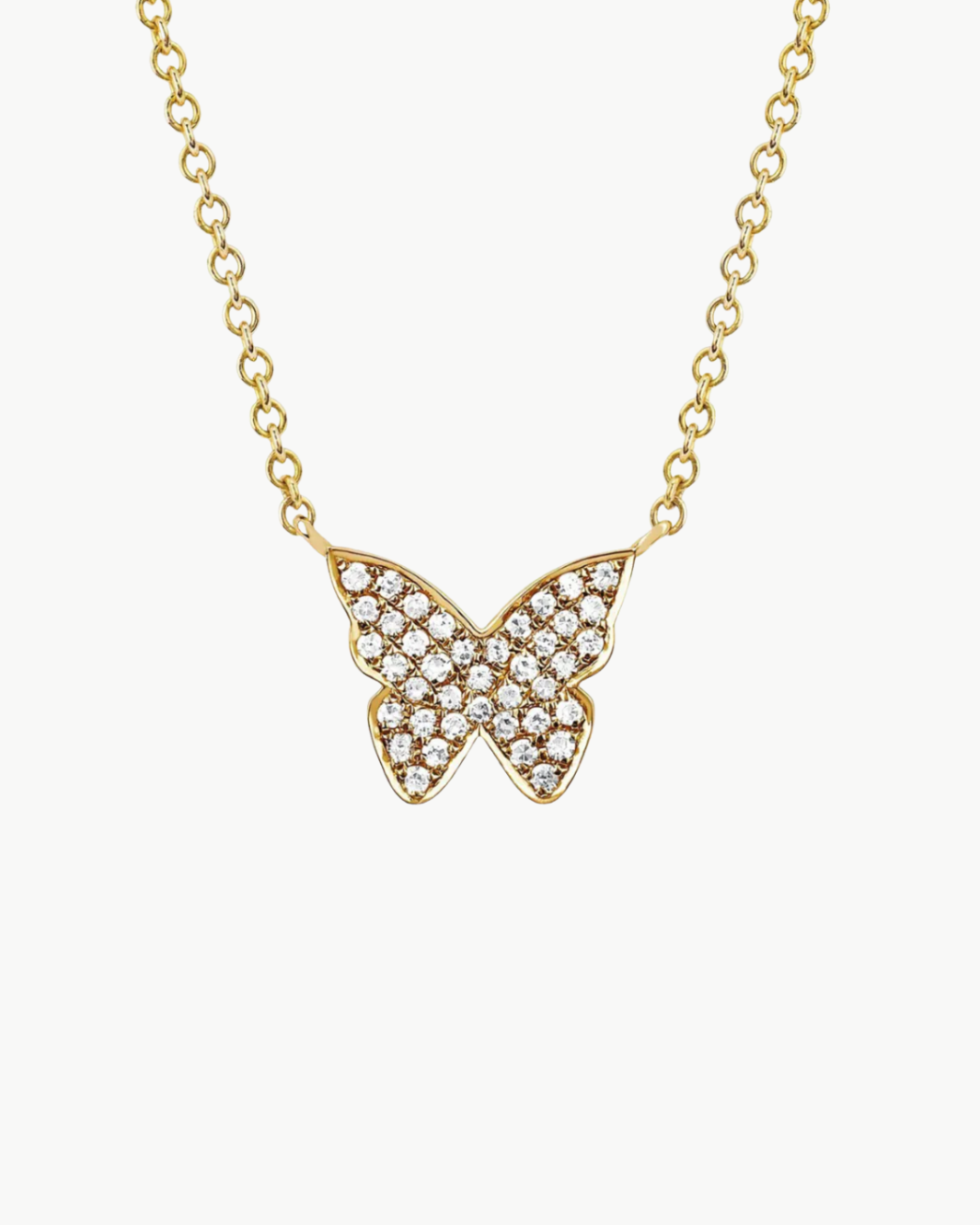 Diamond Butterfly Necklace