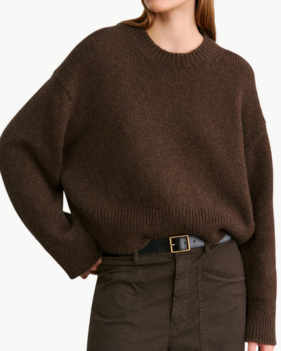 ANISA SWEATER IN REDWOOD MELANGE