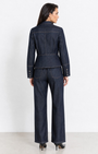 Go Silk Go Military Blues Jacket at Romi Boutique
