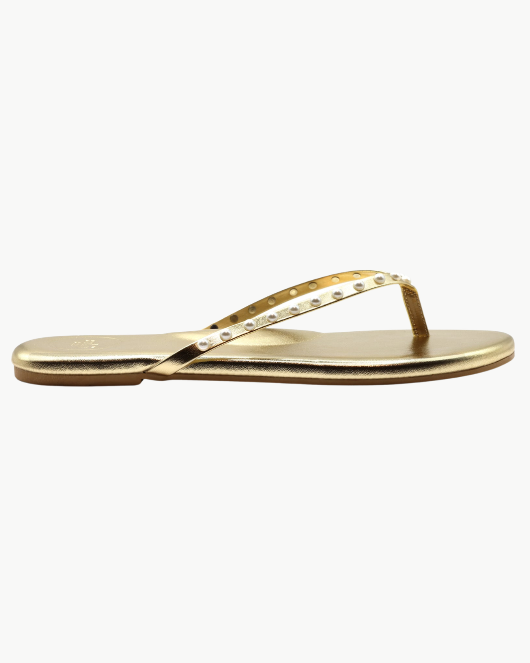 Indie Solid Metallic Gold With Pearls