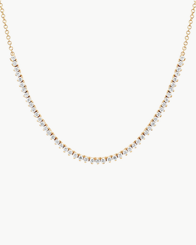 DIAMOND SEGMENT NECKLACE IN 14K YELLOW GOLD