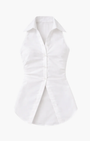 Simon Miller INNA SLEEVELESS POPLIN TOP at Romi Boutique