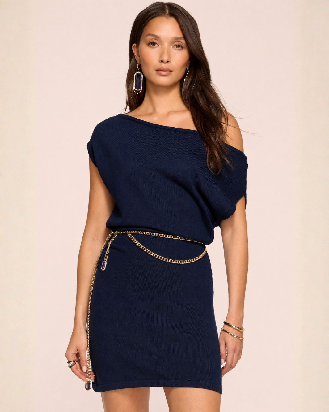 Chet Off-The-Shoulder Sweater Mini Dress
