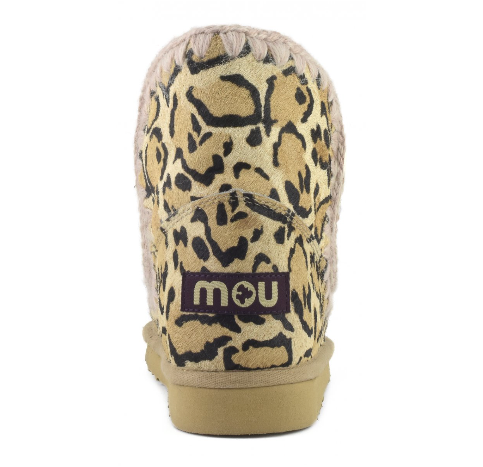 Mou ESKIMO IN BIG LEOPARD SAND at Romi Boutique