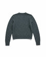 Minnie Rose CASHMERE SILK MARLED RELAXED CREW CARDI at Romi Boutique