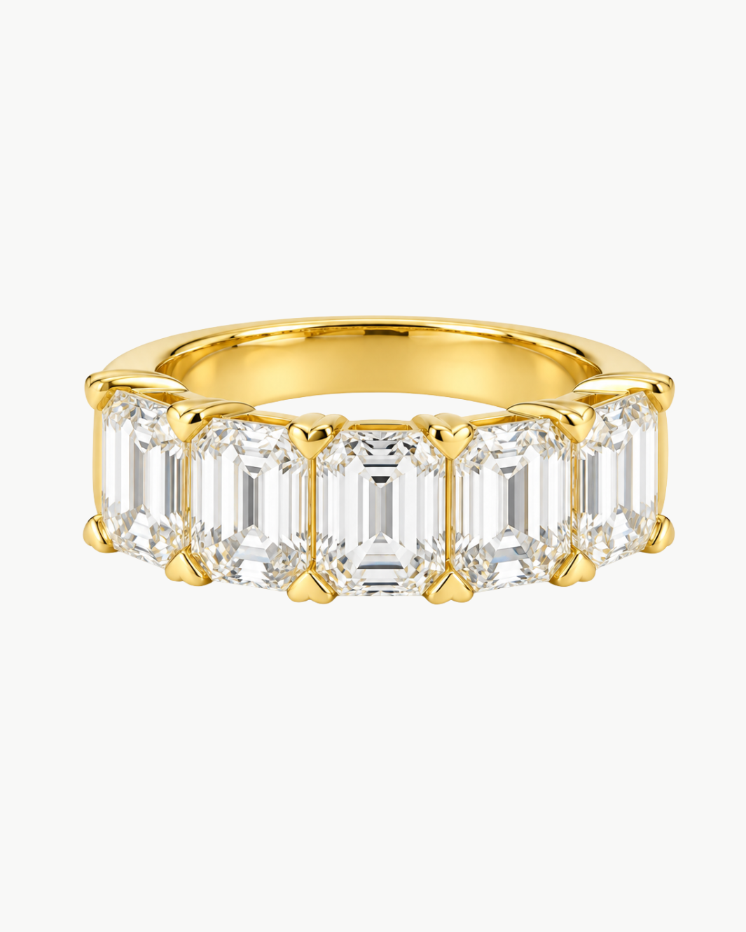Five-Stone Emerald Diamond Ring
