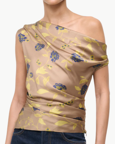 PHARE SILK TOP IN VINTAGE FLORAL