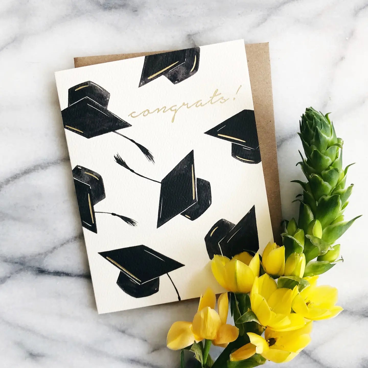 Abigail Jayne Design Grad Hats Congrats Greeting Card at Romi Boutique