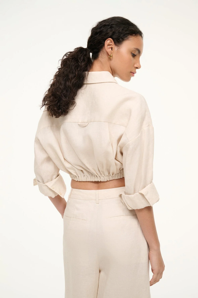 LISA LINEN TOP IN NATURAL