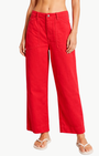 GEORGIA WORK PANT IN NANTUCKET RED - Romi Boutique