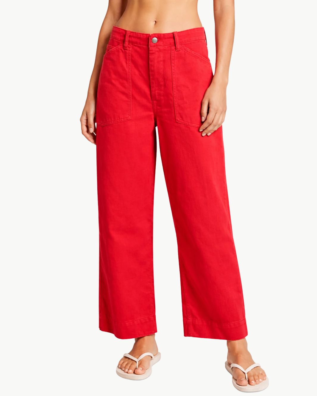 GEORGIA WORK PANT IN NANTUCKET RED - Romi Boutique