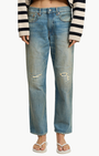 LINDSAY SLIM BOYFRIEND IN REED INDIGO - Romi Boutique