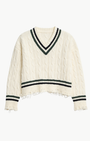 OVERSIZED CABLE TENNIS SWEATER by Denimist - Romi Boutique