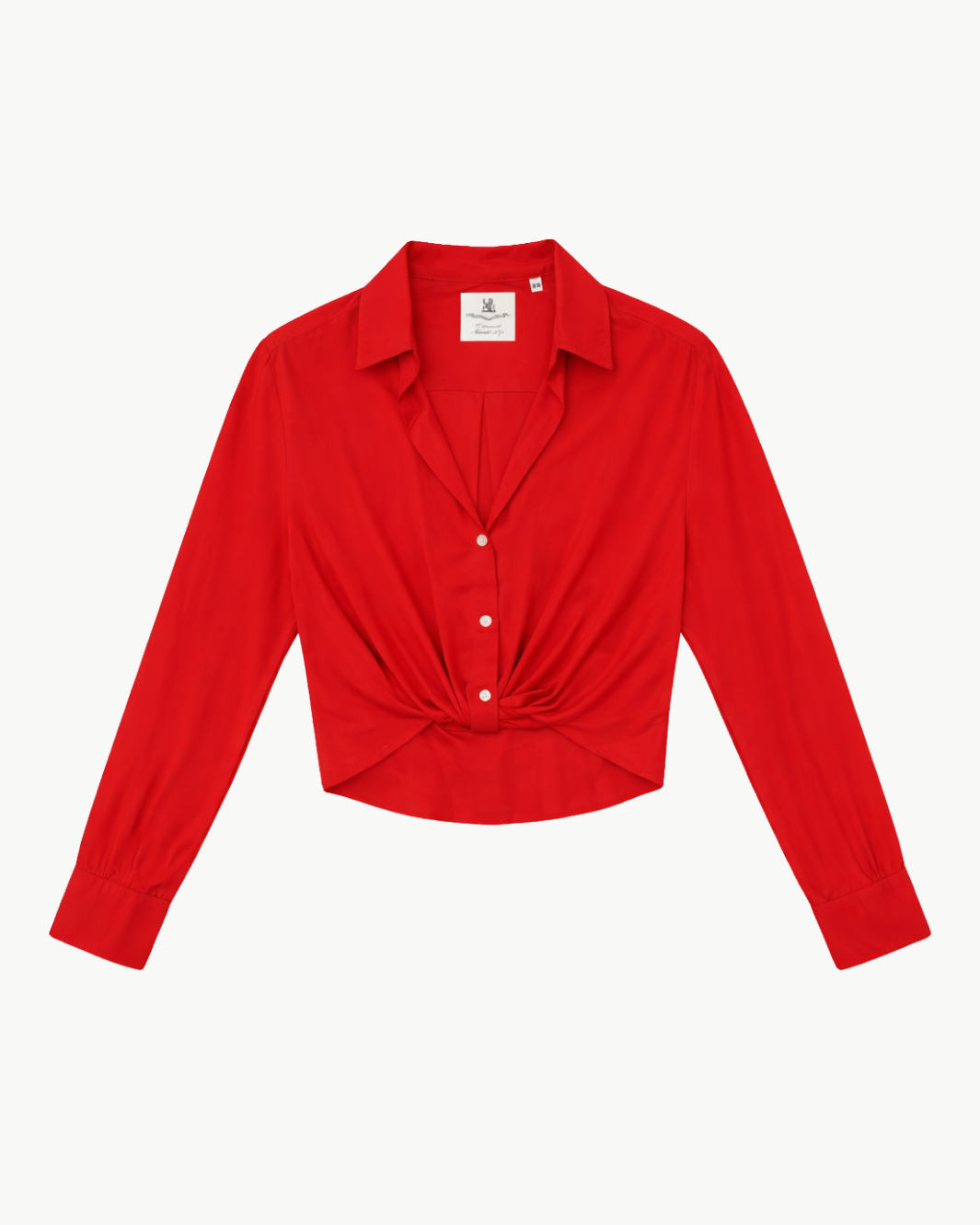 SLIM TWISTED FRONT SHIRT by Denimist - Romi Boutique