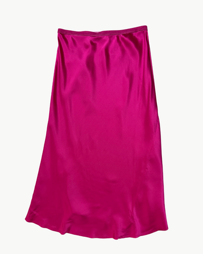 GO LUXE BIAS SKIRT IN CERISE