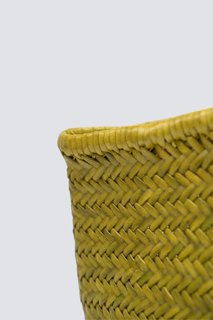 NANTUCKET BASKET BIG IN BAMBOO GREEN