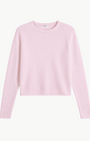 Minnie Rose Sheer Luxury Cashmere Raglan Crew with Rolled Trims at Romi Boutique