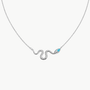 Native Gem Slither Snake Necklace at Romi Boutique