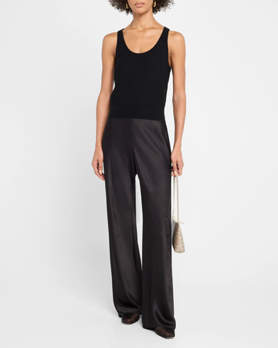 DOUBLE LAYER MESH CAMI IN BLACK