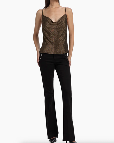 CARLA TANK IN GOLD KNIT