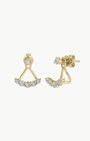 EF Collection Graduated Diamond Ear Jackets at Romi Boutique