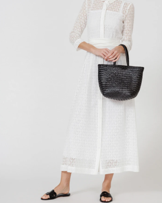 GRACE BASKET SMALL IN BLACK by Dragon Diffusion - Romi Boutique