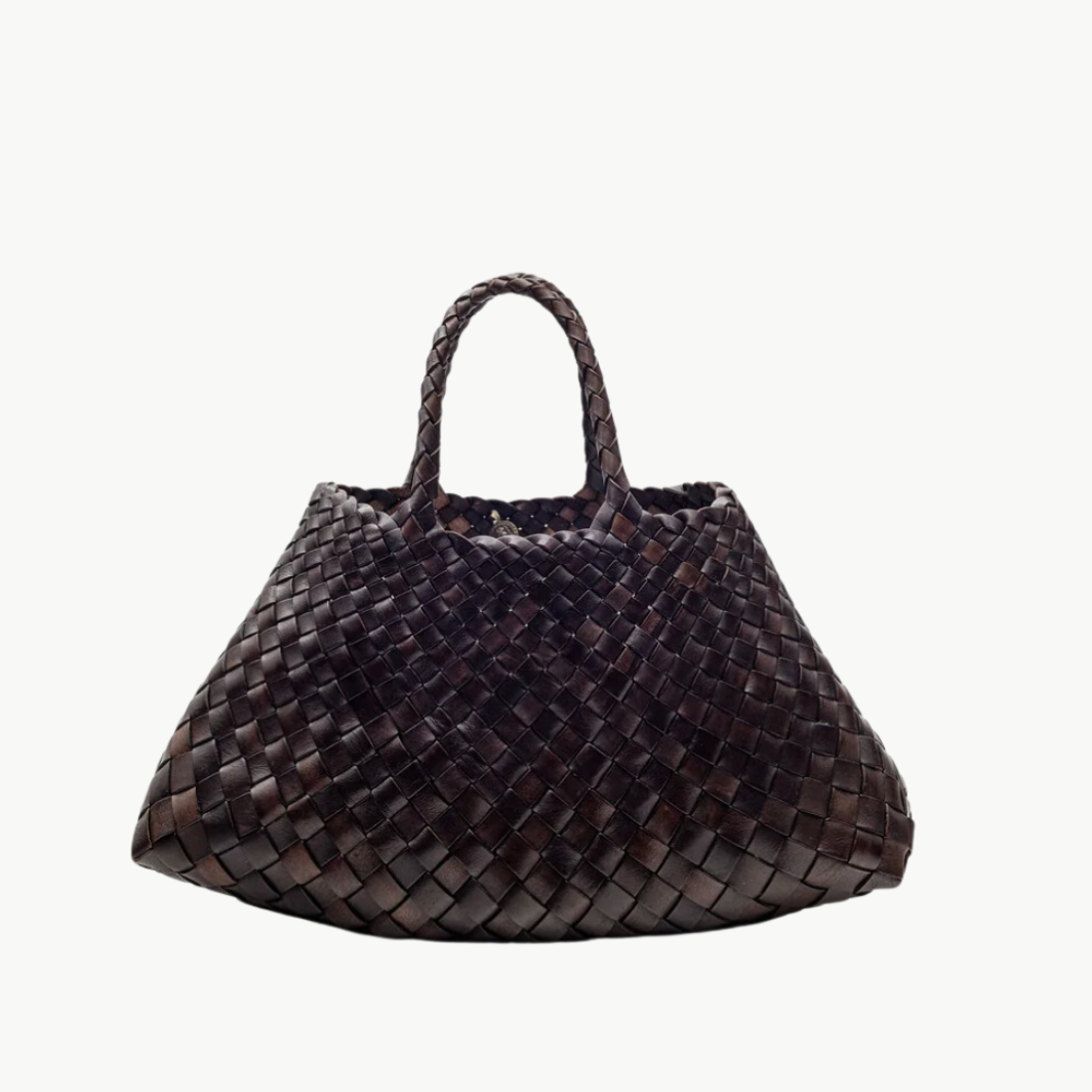 SANTA CROCE SMALL IN DARK BROWN - Romi Boutique