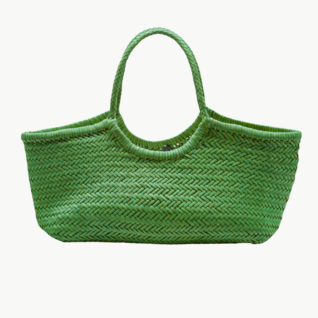 NANTUCKET BASKET BIG PARROT GREEN - Romi Boutique