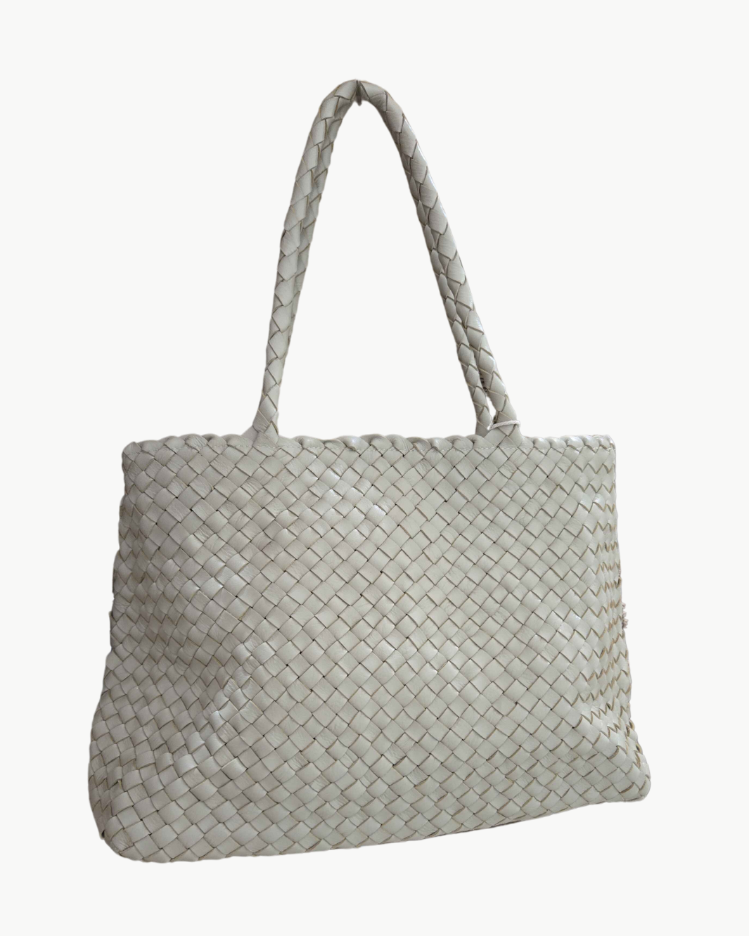 VINTAGE MESH TOTE IN PEARL by Dragon Diffusion - Romi Boutique