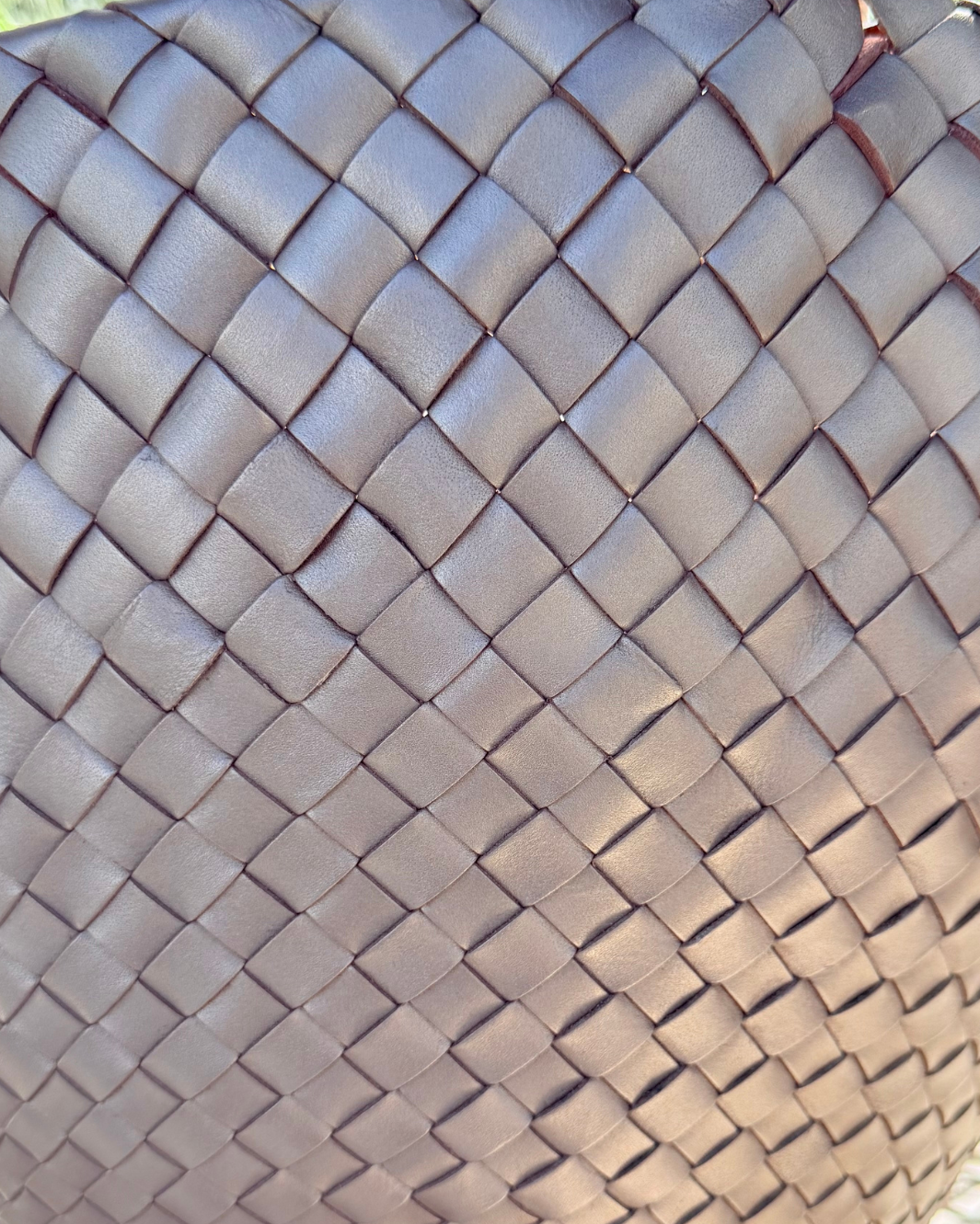 EGOLA LEATHER TOTE IN PEWTER by Dragon Diffusion - Romi Boutique
