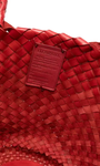 EGOLA LEATHER TOTE IN RED by Dragon Diffusion - Romi Boutique