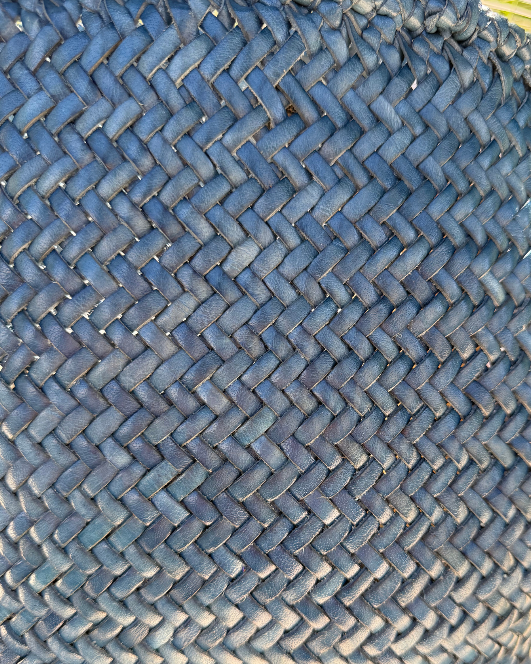 GRACE BASKET SMALL IN STEEL BLUE by Dragon Diffusion - Romi Boutique