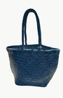 GRACE BASKET SMALL IN STEEL BLUE by Dragon Diffusion - Romi Boutique