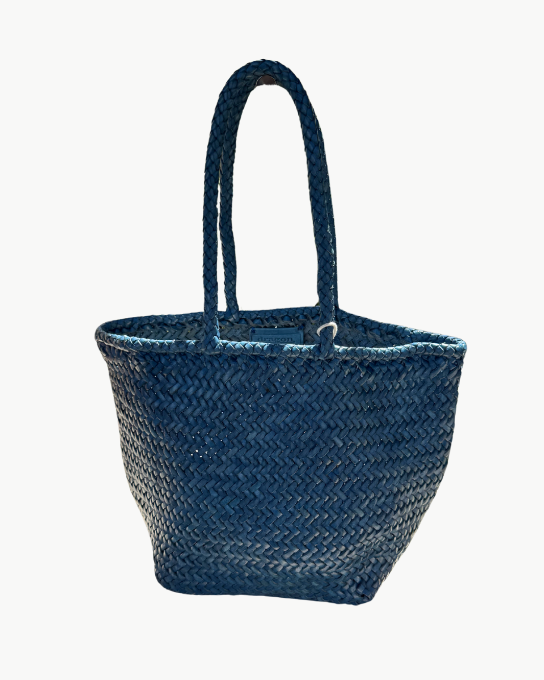 GRACE BASKET SMALL IN STEEL BLUE by Dragon Diffusion - Romi Boutique