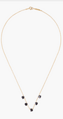 Chan Luu DANGLE NECKLACE IN BLACK SPINEL at Romi Boutique