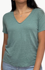Hartford TORAMA KNIT T-SHIRT IN AGAVE at Romi Boutique