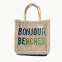 Large Bonjour Beaches Tote