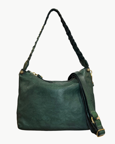 BICE SHOULDER BAG IN GREEN BOTTLE