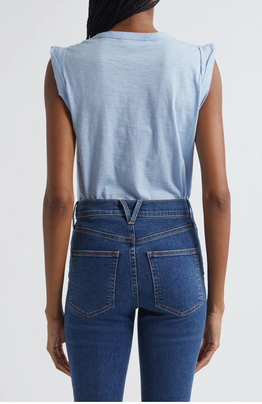 DREE MUSCLE TEE IN BLUEBELL