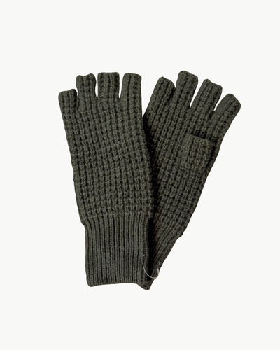 THERMAL FINGERLESS GLOVES IN ARUGULA