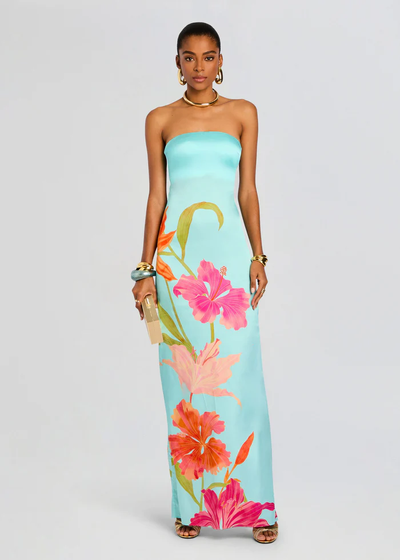 VIVI DRESS IN AQUA PRIMAVERA